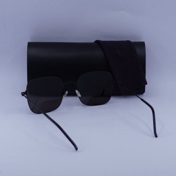 Saint Laurent SL410 WIRE 002 Square Sunglasses - Black - Picture 5 of 9